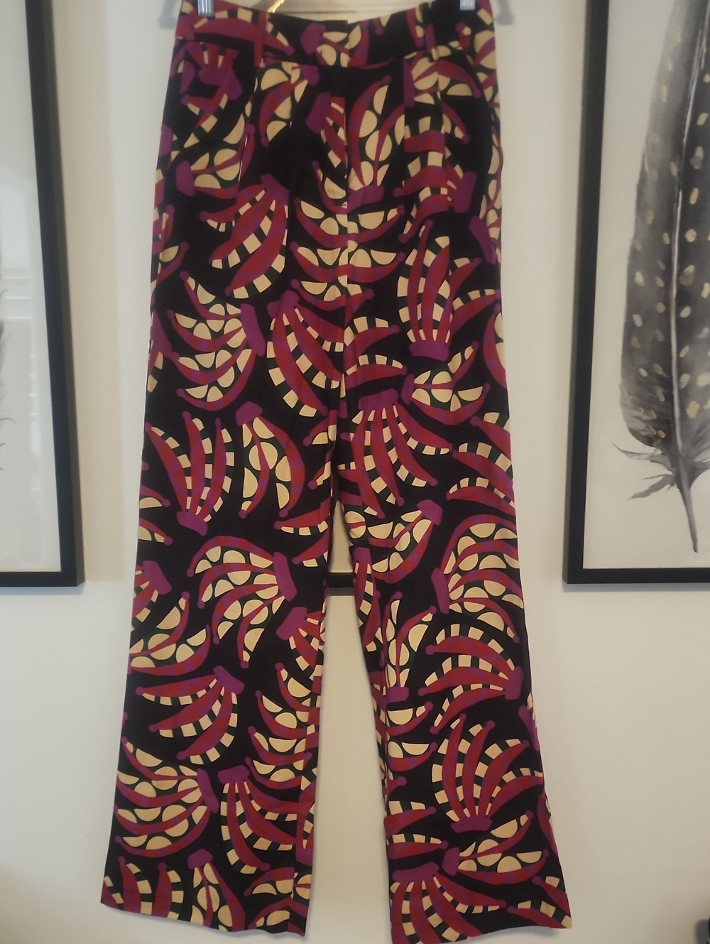Farm Rio Banana Dots wide-leg Pants